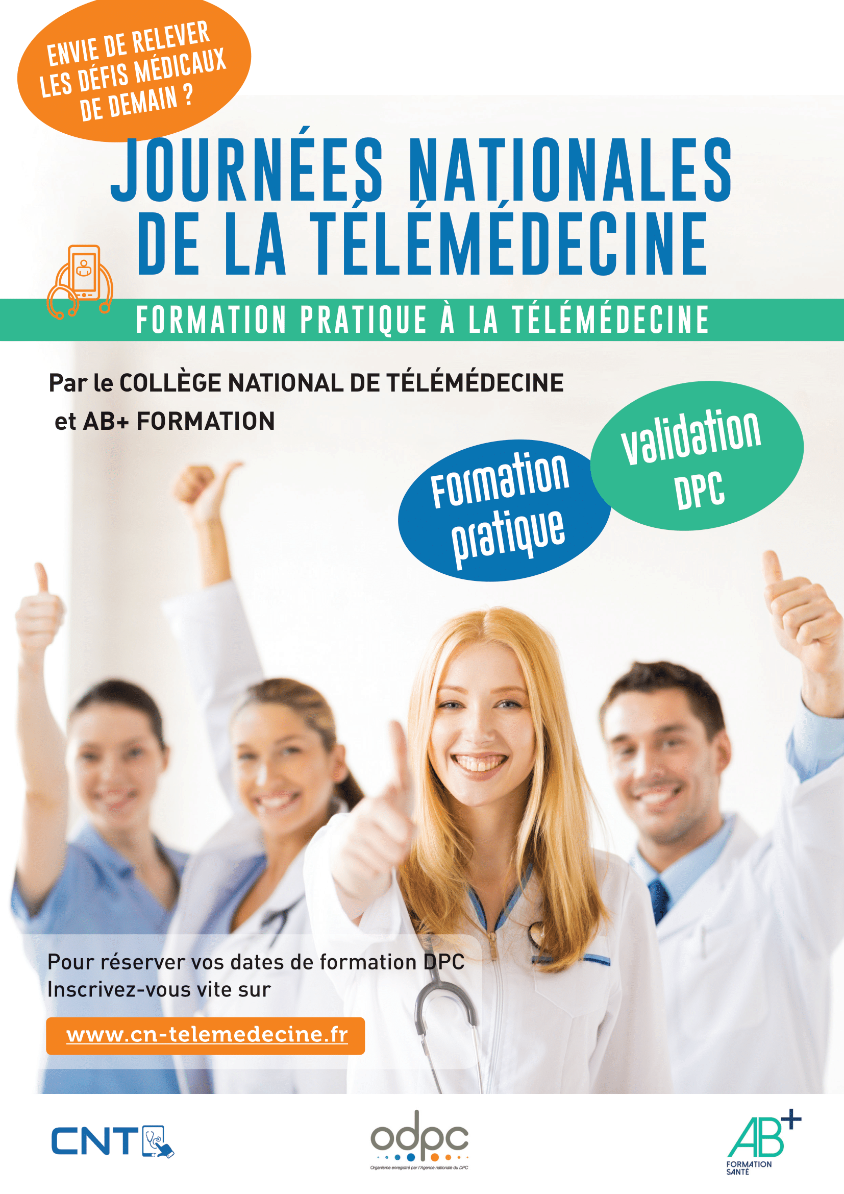 JournÃ©es Nationales de TÃ©lÃ©mÃ©decine : formation pratique Ã  la tÃ©lÃ©mÃ©decine
